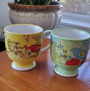 Set of Bird Coffee Cups